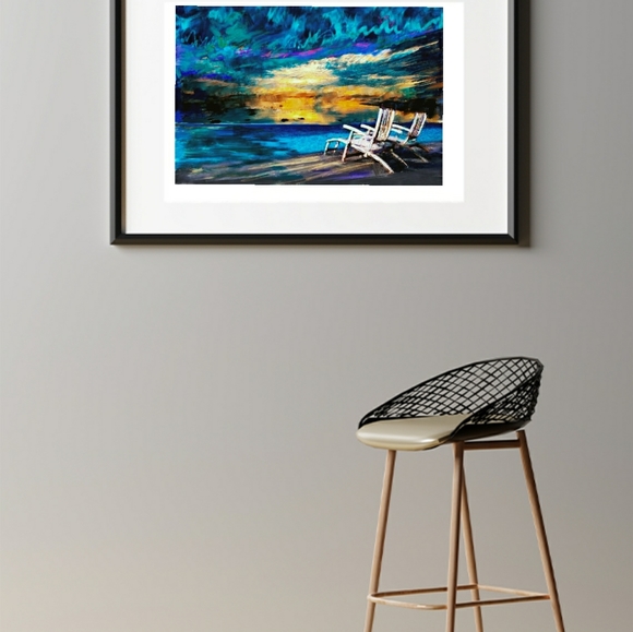 Watercolor Print of Malibu in Home and Living - Picture 2 of 3